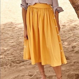 Madewell Side-Button Skirt